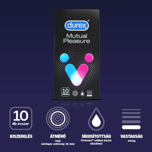 Durex Mutual Pleasure - késleltető óvszer (10db)