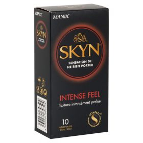 Manix SKYN Intense - latex-mentes, gyöngyös óvszer (10db)