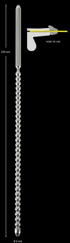 Sextreme Dilator - gömbös húgycsőrúd (0,6cm)