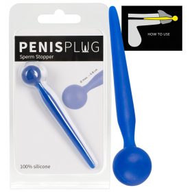   Dilator Sperm Stopper - gömbös, szilikon húgycsőtágító dildó (kék)