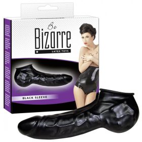   You2Toys - Latex pénisz-és hereköpeny(fekete) - Be Bizarre