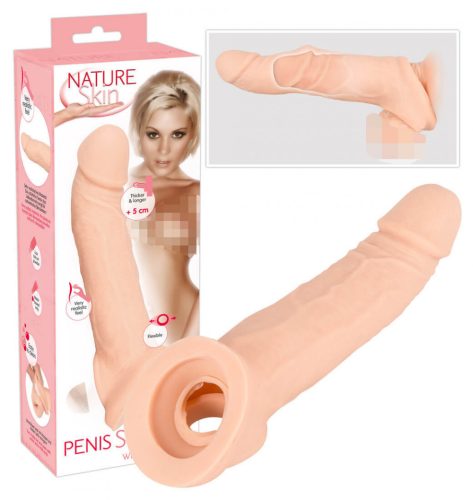 Nature Skin - Heregyűrűs hosszabbító péniszköpeny
