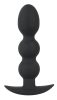 Black Velvet Heavy - 145g-os gömbös anál dildó (fekete)