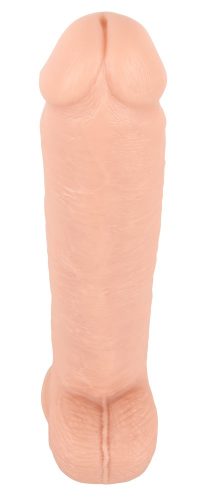 realistixxx Giant 3XL - tapadótalpas élethű nagy dildó (42cm) - natúr