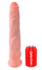 King Cock 14 herés nagy dildó (35cm) - natúr