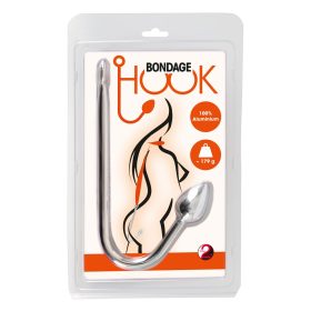   You2Toys - Bondage Hook - alumínium anál horog (179g) - ezüst