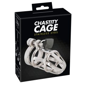 You2Toys - Chastity Cage - fém péniszketrec, lakattal