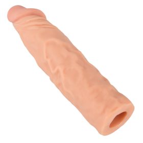   Nature Skin - hosszabbító, vastagító péniszköpeny (19,5cm)