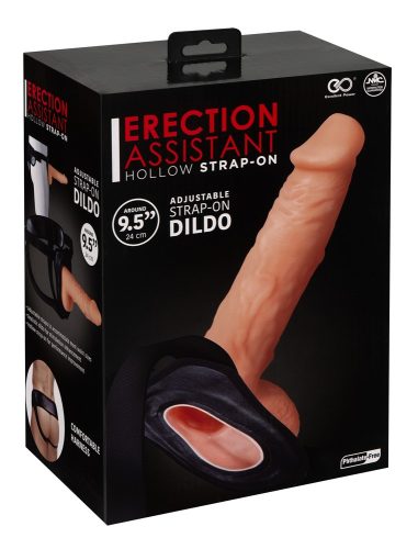 Erection Assistant - üreges felcsatolható dildó (natúr)