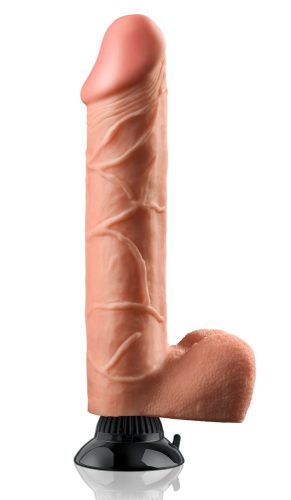 Real Feel Deluxe No.12 - herés, élethű vibrátor (natúr)