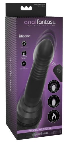 Analfantasy Ass Thruster - lökő anál vibrátor (fekete)