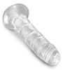 King Cock Clear 6 - tapadótalpas dildó (15cm)