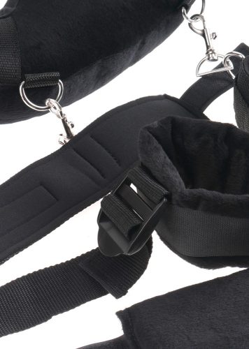 Fetish Position Master - kötözőszett bilinccsel (fekete)