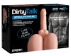 PDX Dirty Talk - élethű, nyögő péniszes műpopsi torzó maszturbátor (natúr)