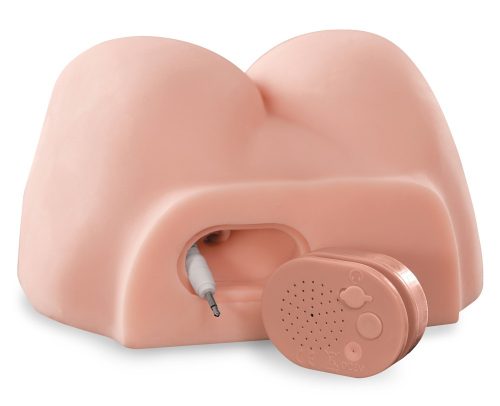 PDX Dirty Talk - élethű, nyögő péniszes műpopsi torzó maszturbátor (natúr)