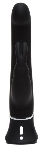 Happyrabbit G-spot - akkus, vízálló, csiklókaros bólogató vibrátor (fekete)