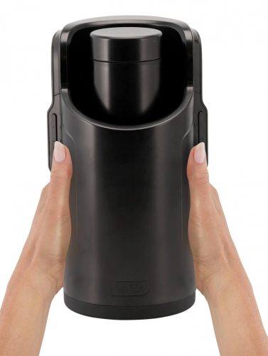 Kiiro Keon Automatic - akkus, interaktív, okos maszturbátor (fekete)