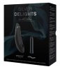 Womanizer Silver Delights - léghullámos csiklóizgatós vibrátor szett (fekete)