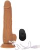 Naked Addiction Thrusting 9 - akkus, rádiós, lökő vibrátor - sötét (23cm)