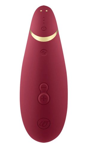 Womanizer Premium 2 - akkus, vízálló csiklóizgató (piros)