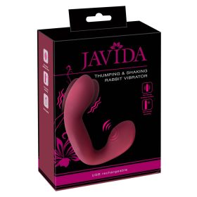   Javida Thumping - akkus, pulzáló G-pont és csiklóvibrátor (piros)