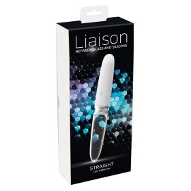   You2toys Liaison - akkus, szilikon-üveg LED rúdvibrátor (áttetsző-fehér)