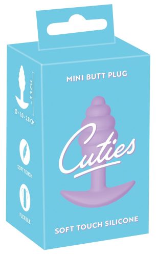 Cuties Mini Butt Plug - szilikon anál dildó - lila (2,8cm)