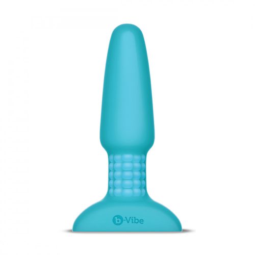b-Vibe - forgó gyöngyös, akkus anál vibrátor (türkiz)