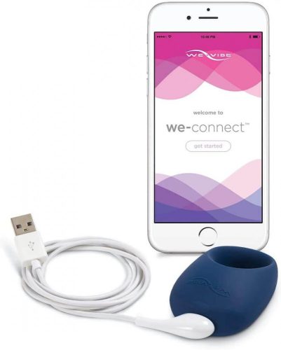 We-Vibe Pivot - akkus, vibrációs péniszgyűrű (éjkék)