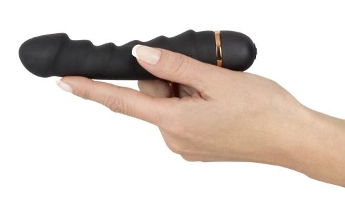 You2Toys - Bendy Ripple - 20 ritmusú, bordás vibrátor (fekete)