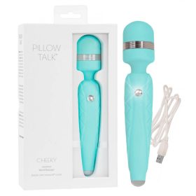   Pillow Talk Cheeky Wand - akkus masszírozó vibrátor (türkiz)
