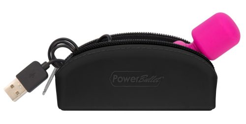 PalmPower Pocket Wand - akkus, mini masszírozó vibrátor (pink-fekete)