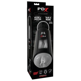   PDX Ultimate Milker - akkus, péniszfejő punci maszturbátor (fekete)