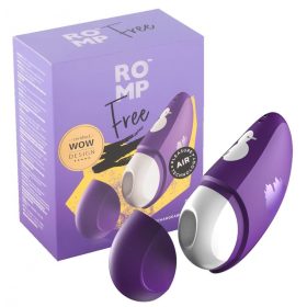   ROMP Free - akkus, vízálló léghullámos csiklóizgató (lila)