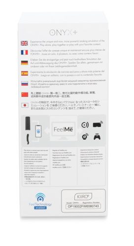 Kiiroo Onyx Plus - interaktív maszturbátor (fekete)