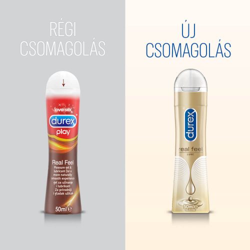 Durex Play Real Feel - szilikonos síkosító (50ml)