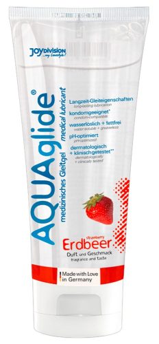 AQUAglide - vízbázisú síkosító - eper (100ml)