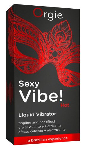 Orgie Sexy Vibe HOT - epres, melegítő folyékony vibrátor (15ml)