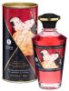 Shunga - melegítő hatású masszázsolaj - pezsgő-eper (100ml)