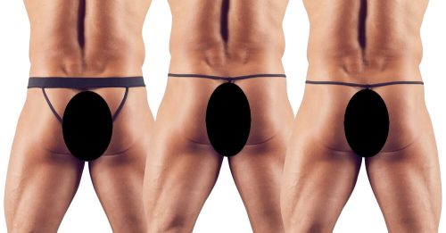 Svenjoyment - férfi tanga szett - fekete (3 részes)