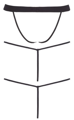 Svenjoyment - férfi tanga szett - fekete (3 részes)