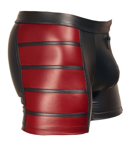 NEK -  piros oldalbetétes  cipzáros boxer (fekete)