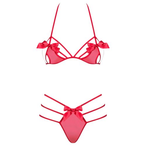 Obsessive Giftella - masnis fehérnemű szett (piros)