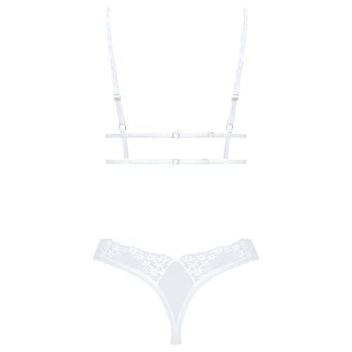 Obsessive Set Heavenlly - csipkés melltartó szett (fehér)