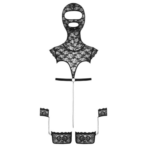 Bad Kitty - csipke BDSM szett (fekete)