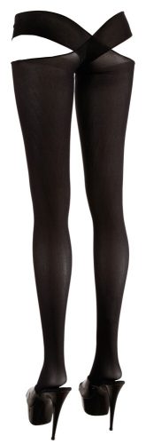 Cottelli - Keresztpántos harisnya (fekete)