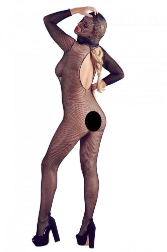 Mandy Mystery - Maszkos egészalakos necc overall - fekete (S-L)