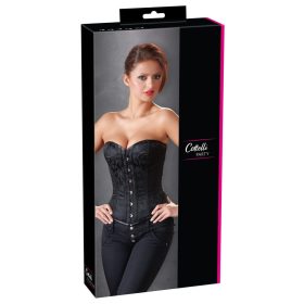 Cottelli - hímzett party fűző (fekete)