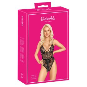 Kissable - csipke body masnival (fekete)
