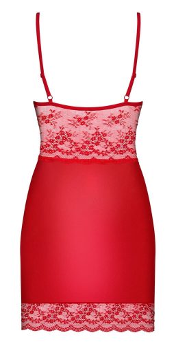 Obsessive Lovica - csipkés hálóruha tangával (piros)